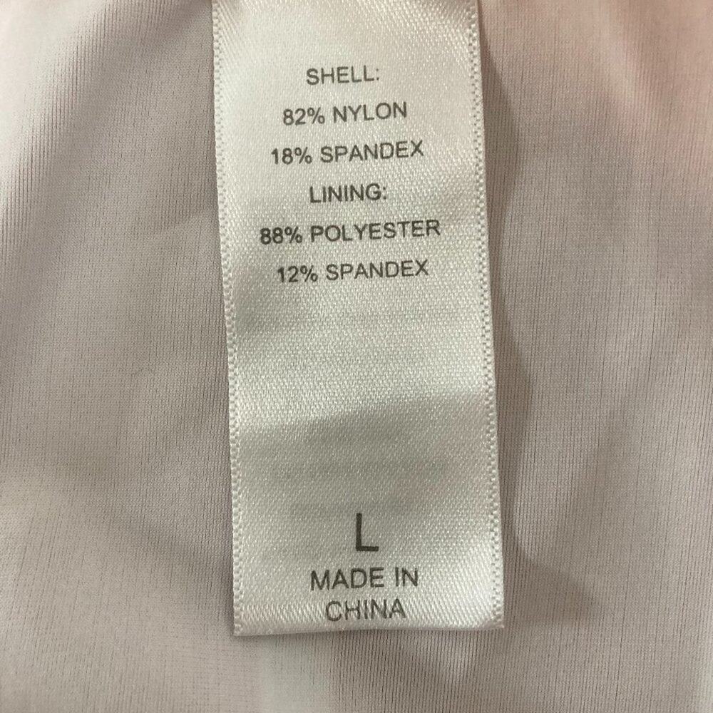 Two Piece Swim Bathing Suit Size Large Rust & Milk Color Stripe NWOT - Picture 5 of 6